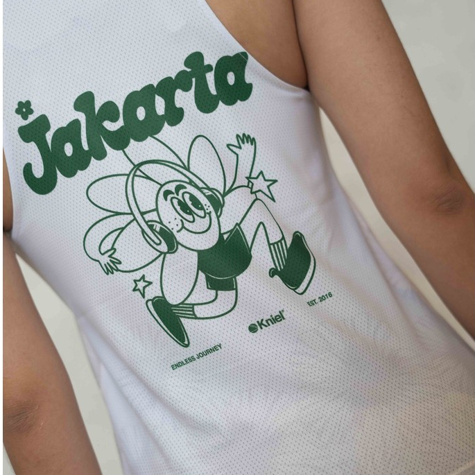 Jakarta Series Sleeveless Women  [NEW] – Running Jersey Sleeveless Women - Detail