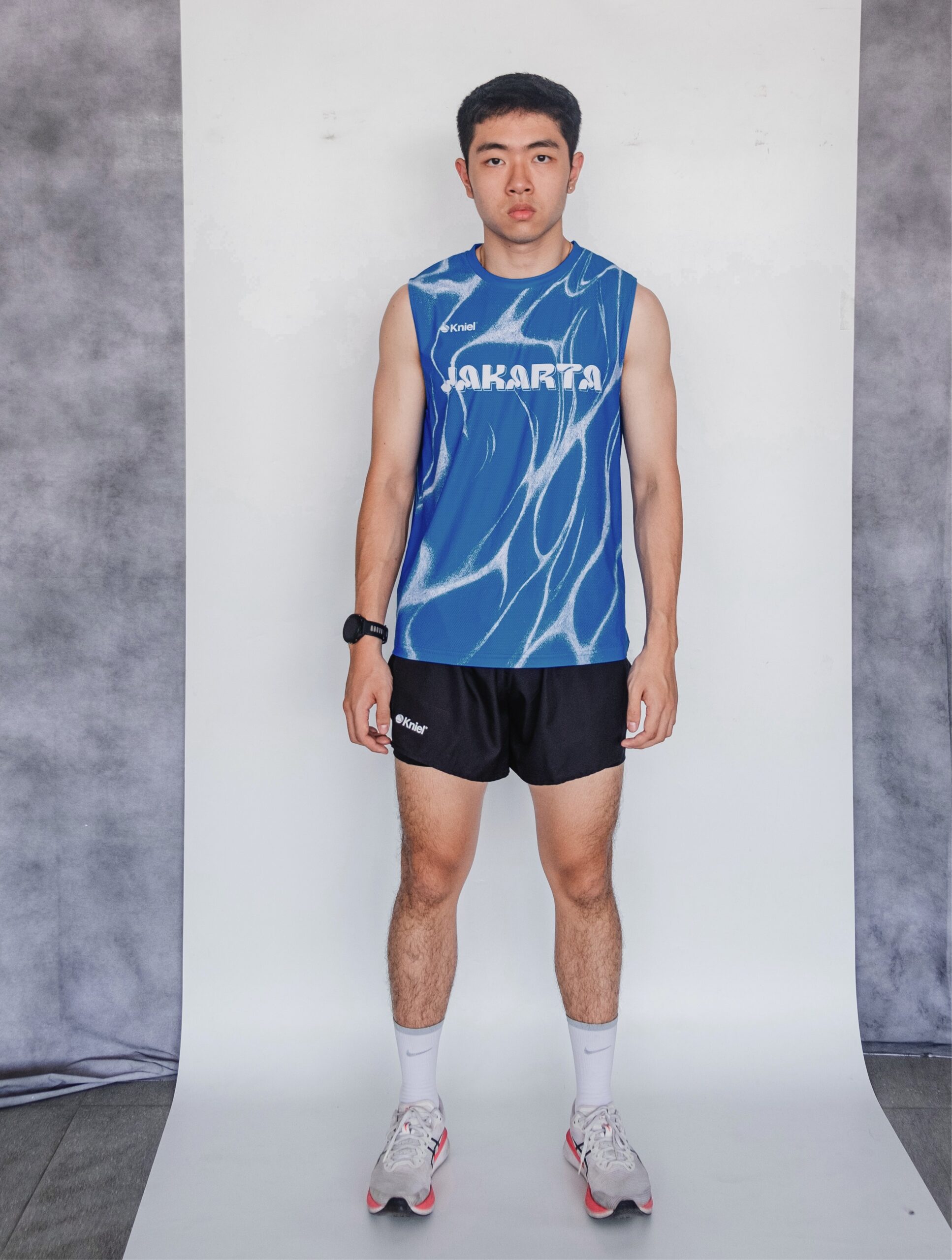 Jakarta Series VOL 02 Ripple blue Sleeveless Men [NEW] – Running Jersey Sleeveless Men