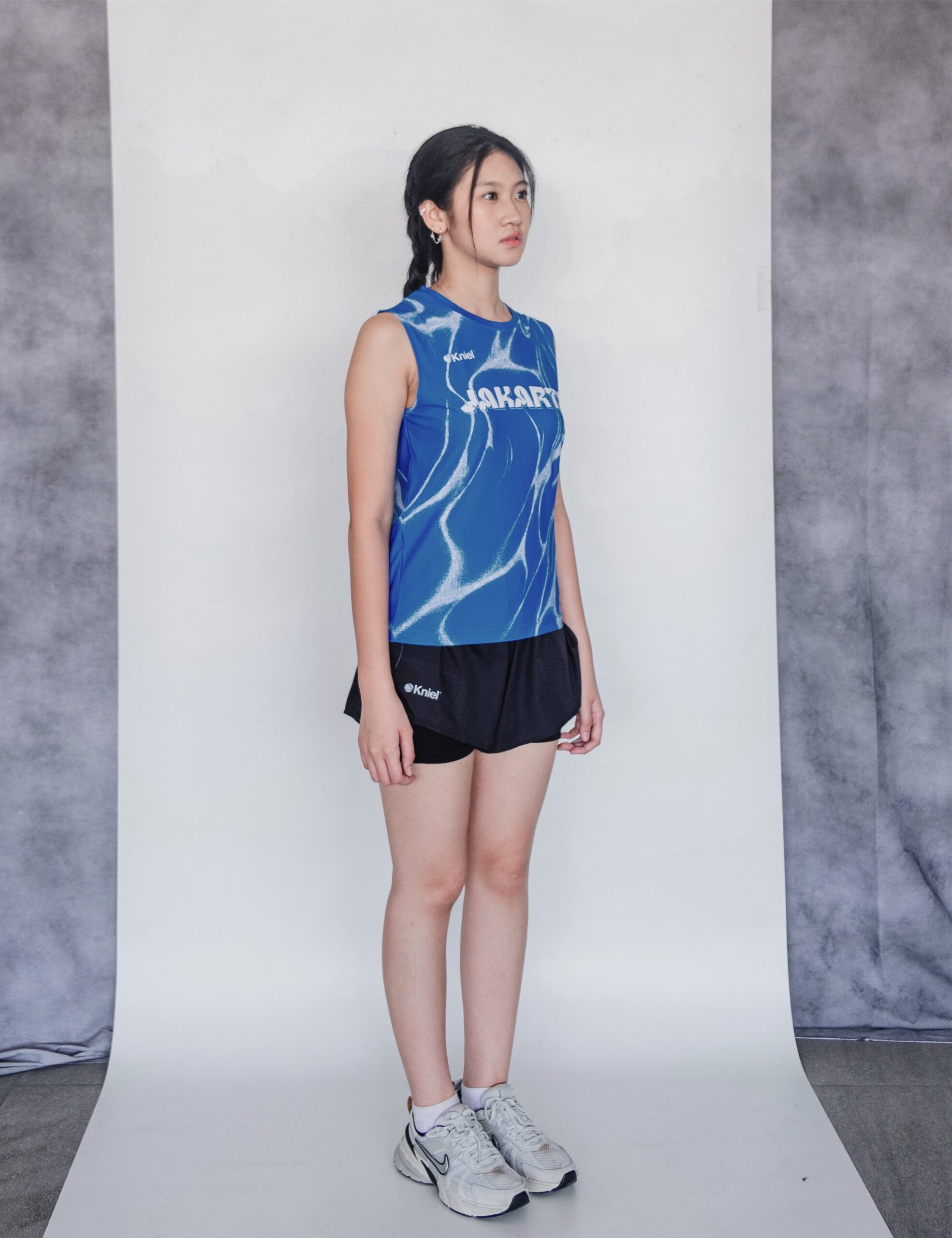 Jakarta Series VOL 02 Ripple blue Sleeveless Women [NEW] – Running Jersey Sleeveless Women