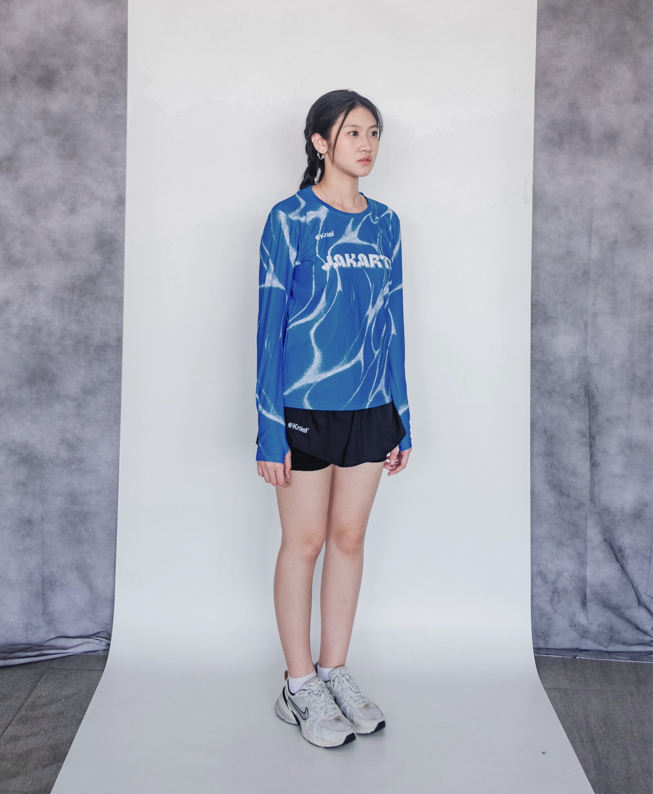 Jakarta Series VOL 02 Ripple blue Long Sleeve Women [NEW] – Running Jersey Long Sleeve Women