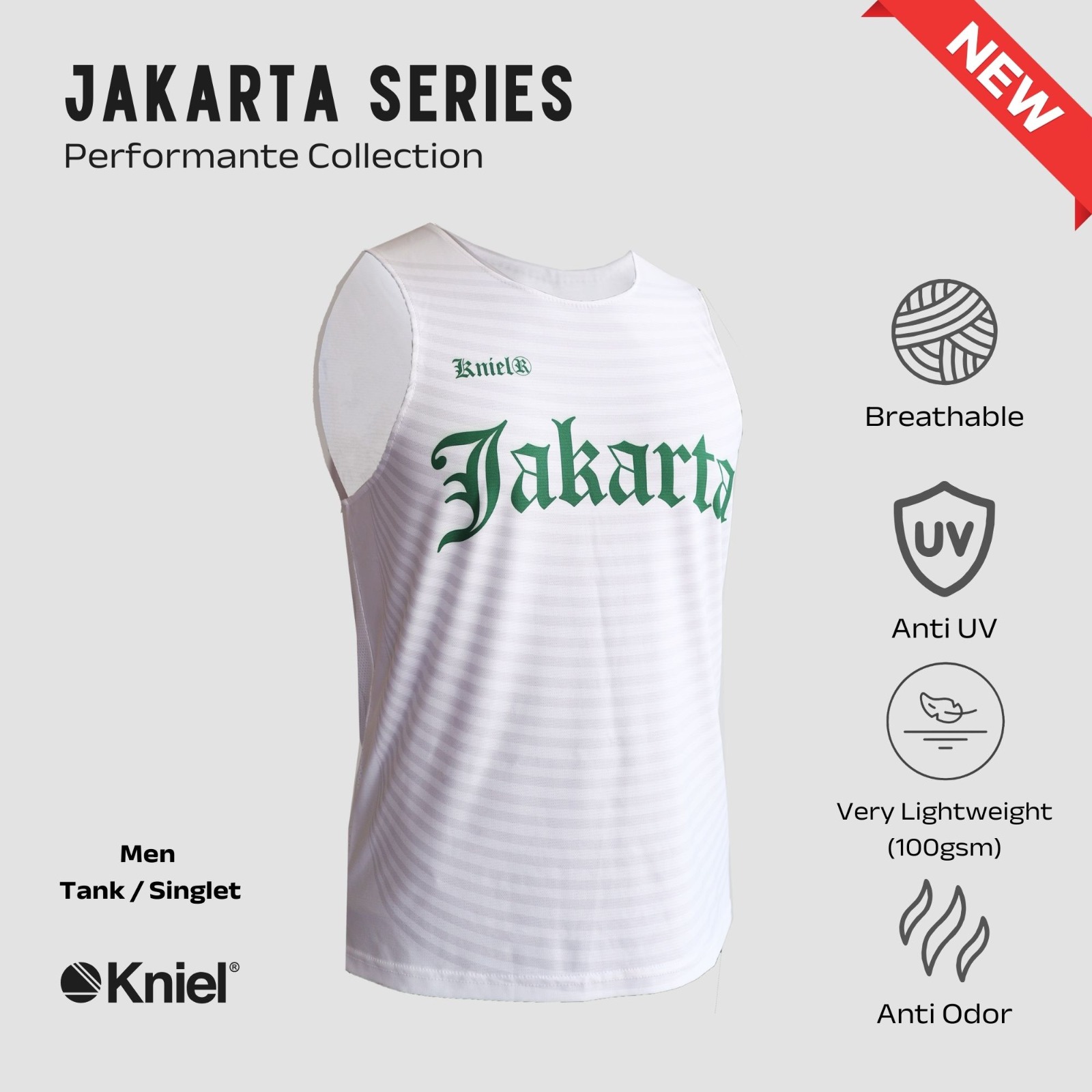 Jakarta Series Sleeveless Men [NEW] – Running Jersey Sleeveless Men