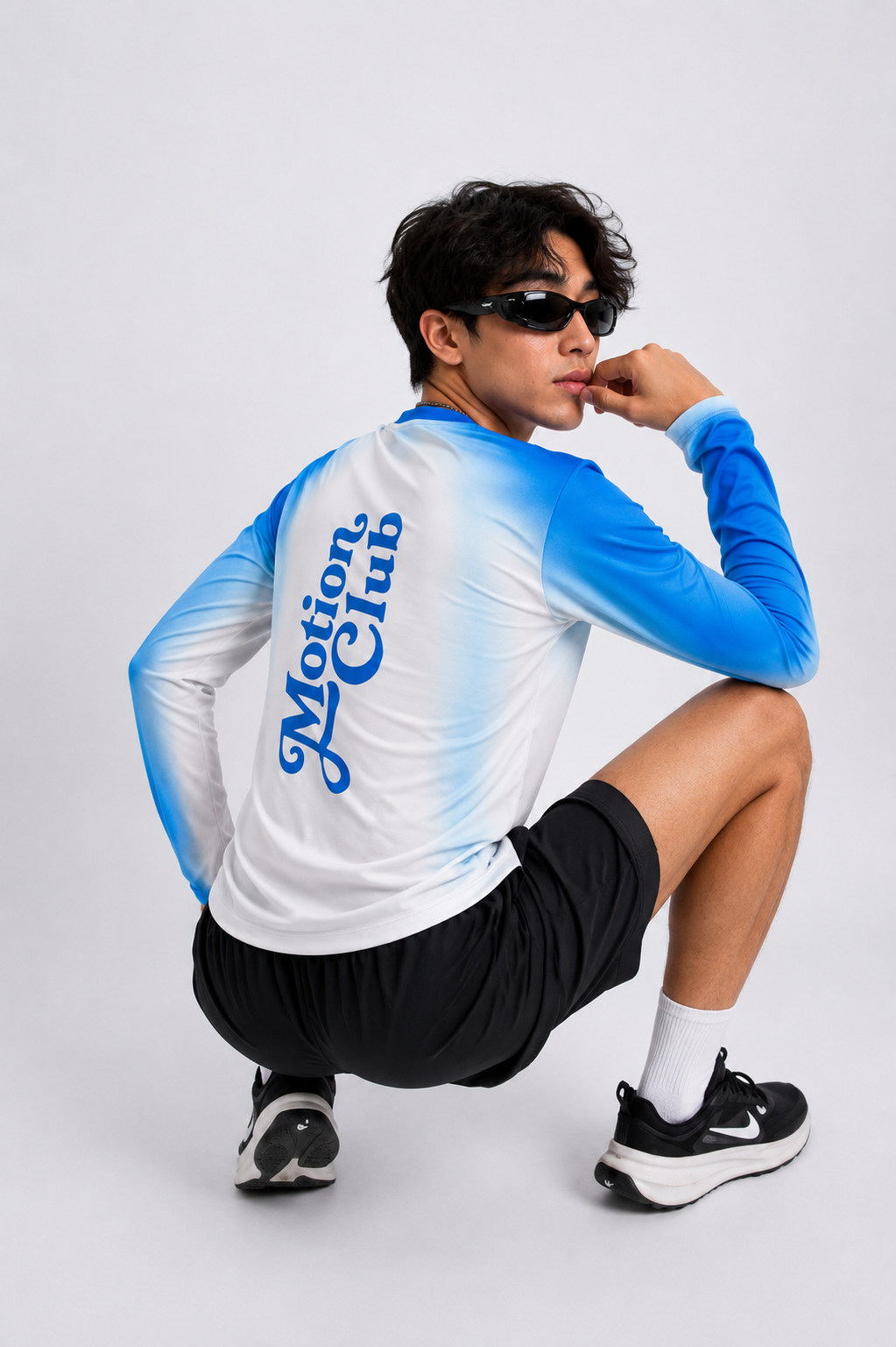 Motion Club [NEW] Meng Long Sleeve – Jersey Olahraga Lari Kniel Movement Collection - Detail
